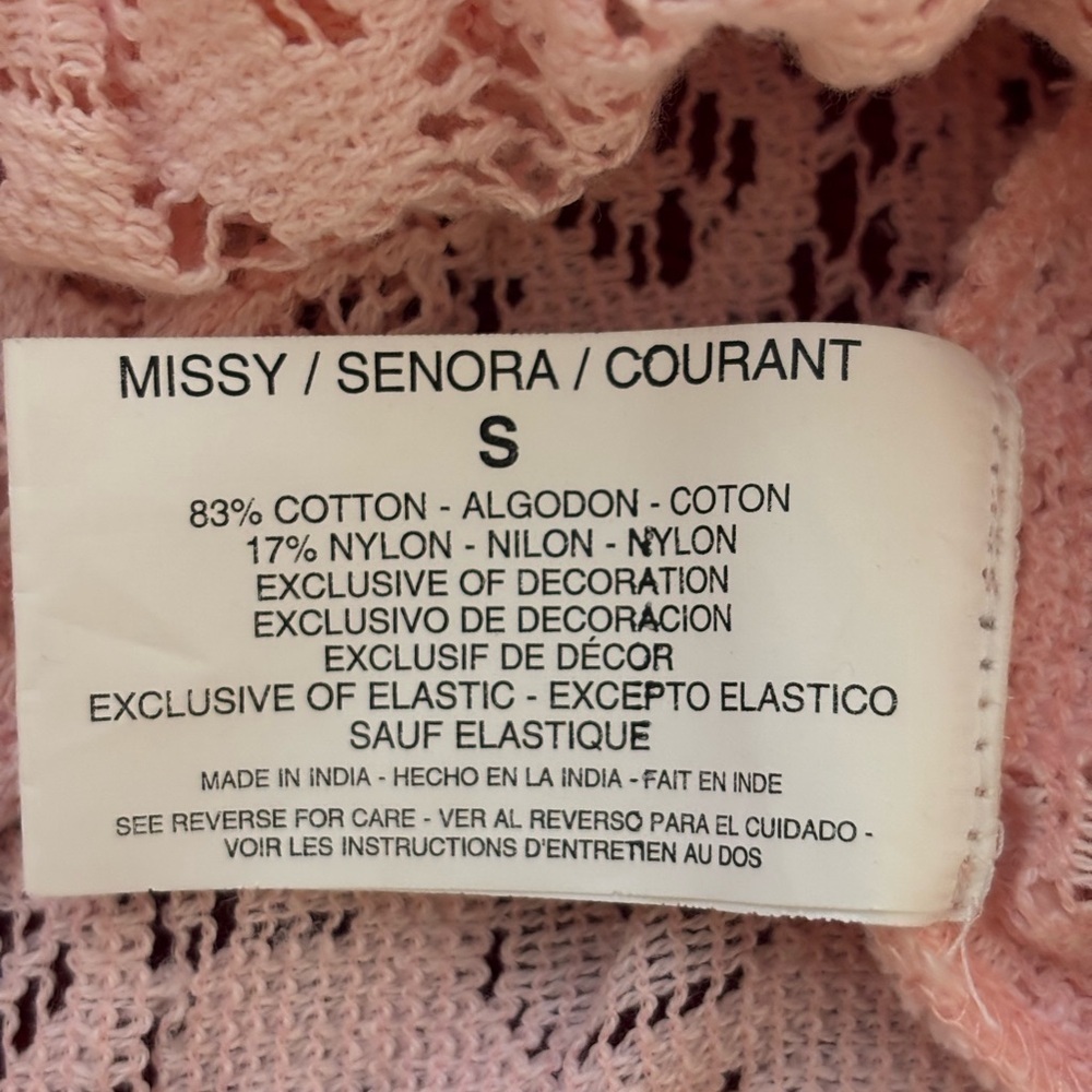 Nine West Blush Lace Blouse - Picture 4 of 9